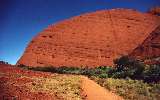 Walking in the Olgas (click for enlargement)