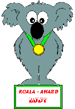 My first award, the EDDY, given by www.koalahilfe.de. Meine erste Auszeichnung, der EDDY, vergeben durch www.koalahilfe.de.
