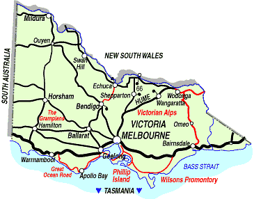 map of Victoria